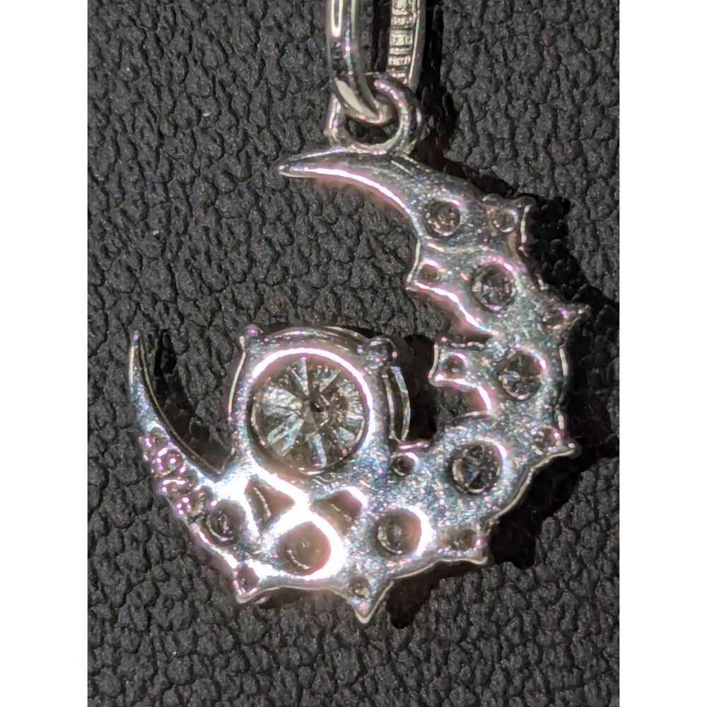 Half Moon Rhinestone Necklace - Picture 4 of 7